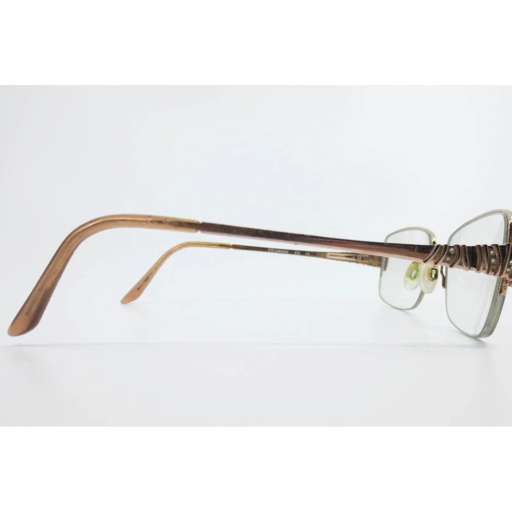 Sophia Loren Zyloware 225 Rose Gold Semi Rimless Eyeglasses Frames 52-18-135